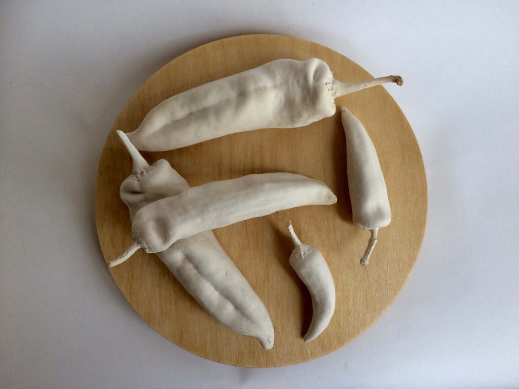 Ghost Chillies (wall hung or horizontal display)2018