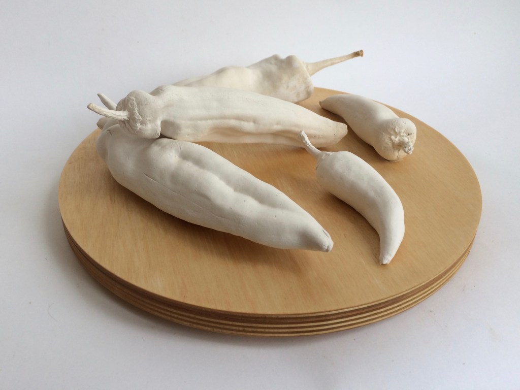 Ghost Chillies (wall hung or horizontal display)2018